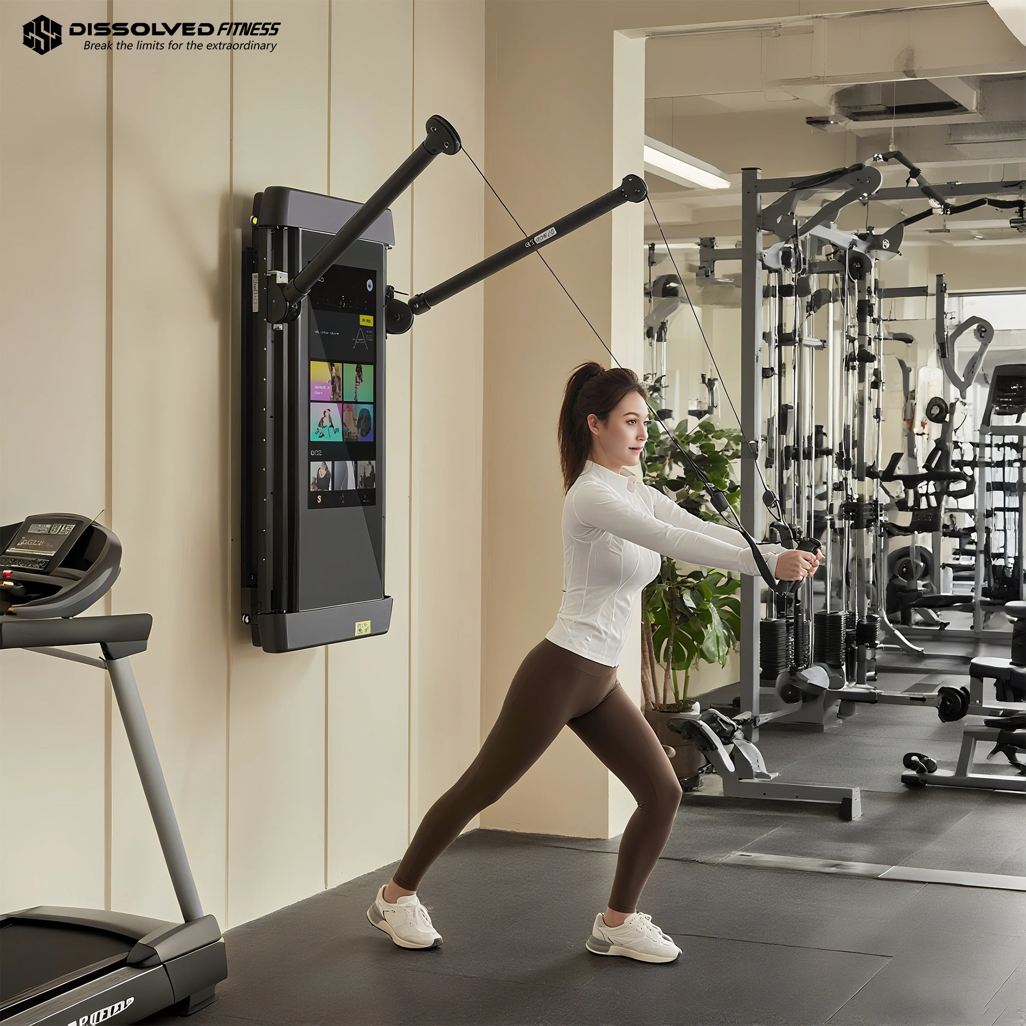 Home Gym Wall - Specchio Intelligente AI LCD per Allenamento,