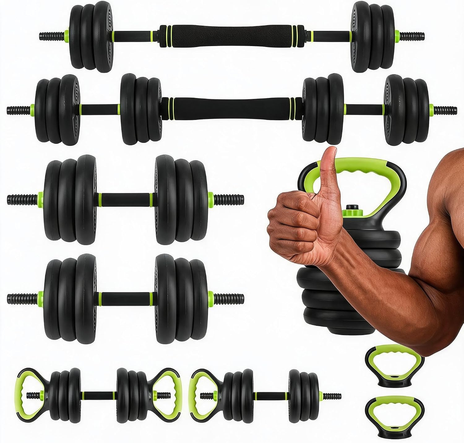 Home Gym Kit - Set di manubri regolabili 4 in