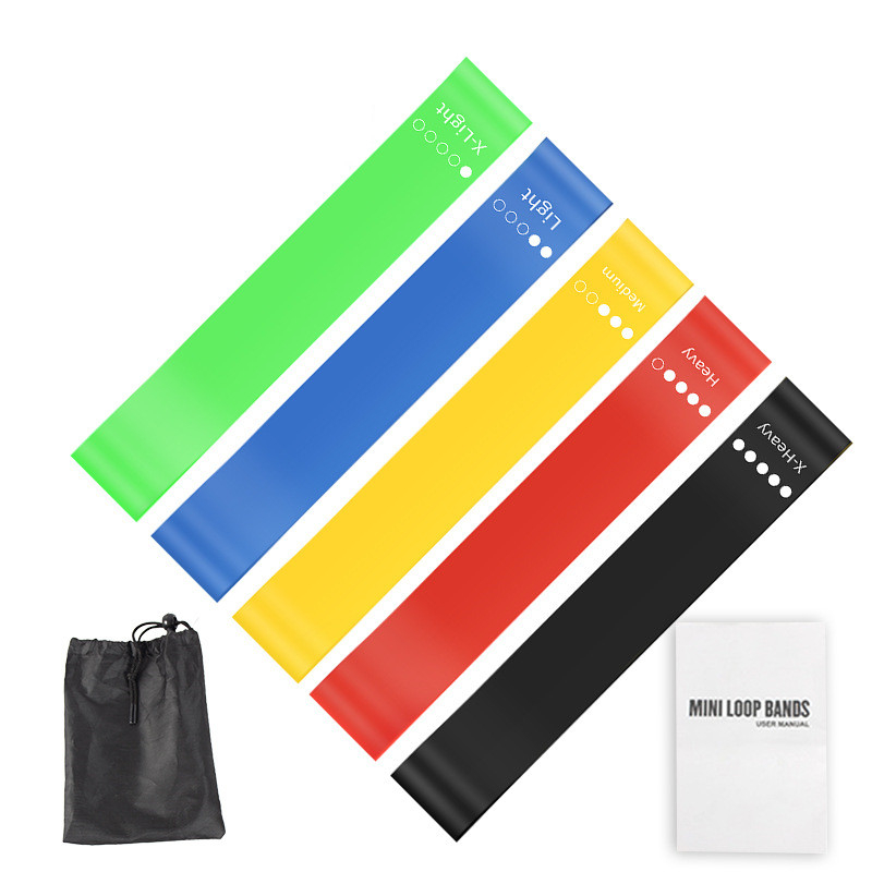 Home Gym Kit - Set di 5 Fasce di Resistenza