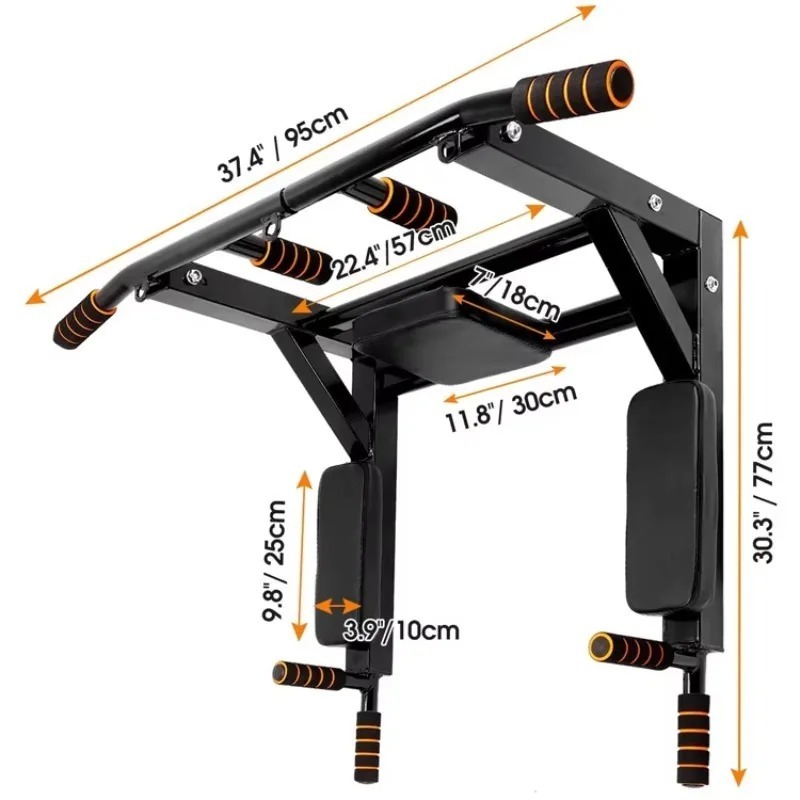 Home Gym Wall - Barra per trazioni a parete per
