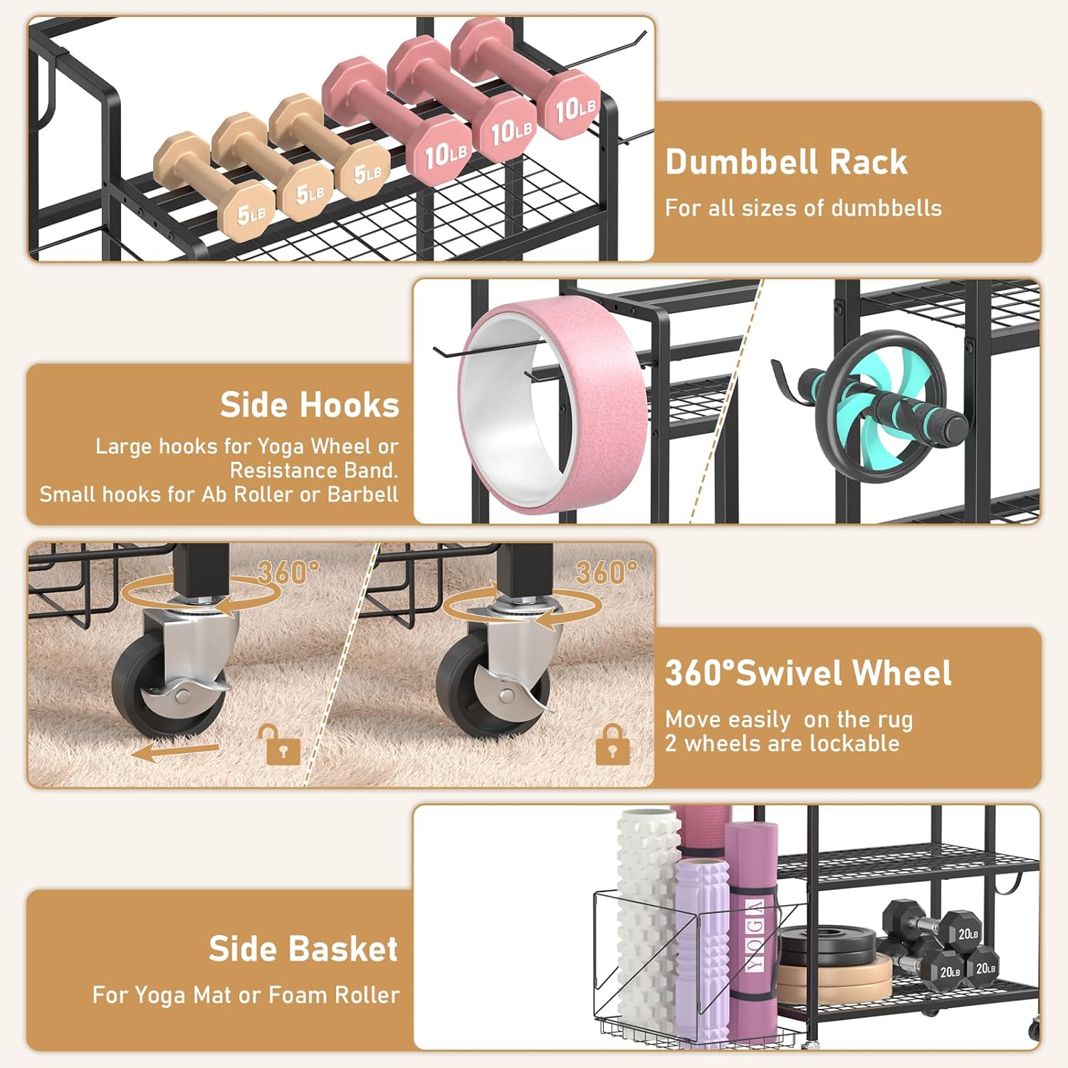 Organizzatore per Palestra Dom - Home Gym Dumbbells recensione e prezzo