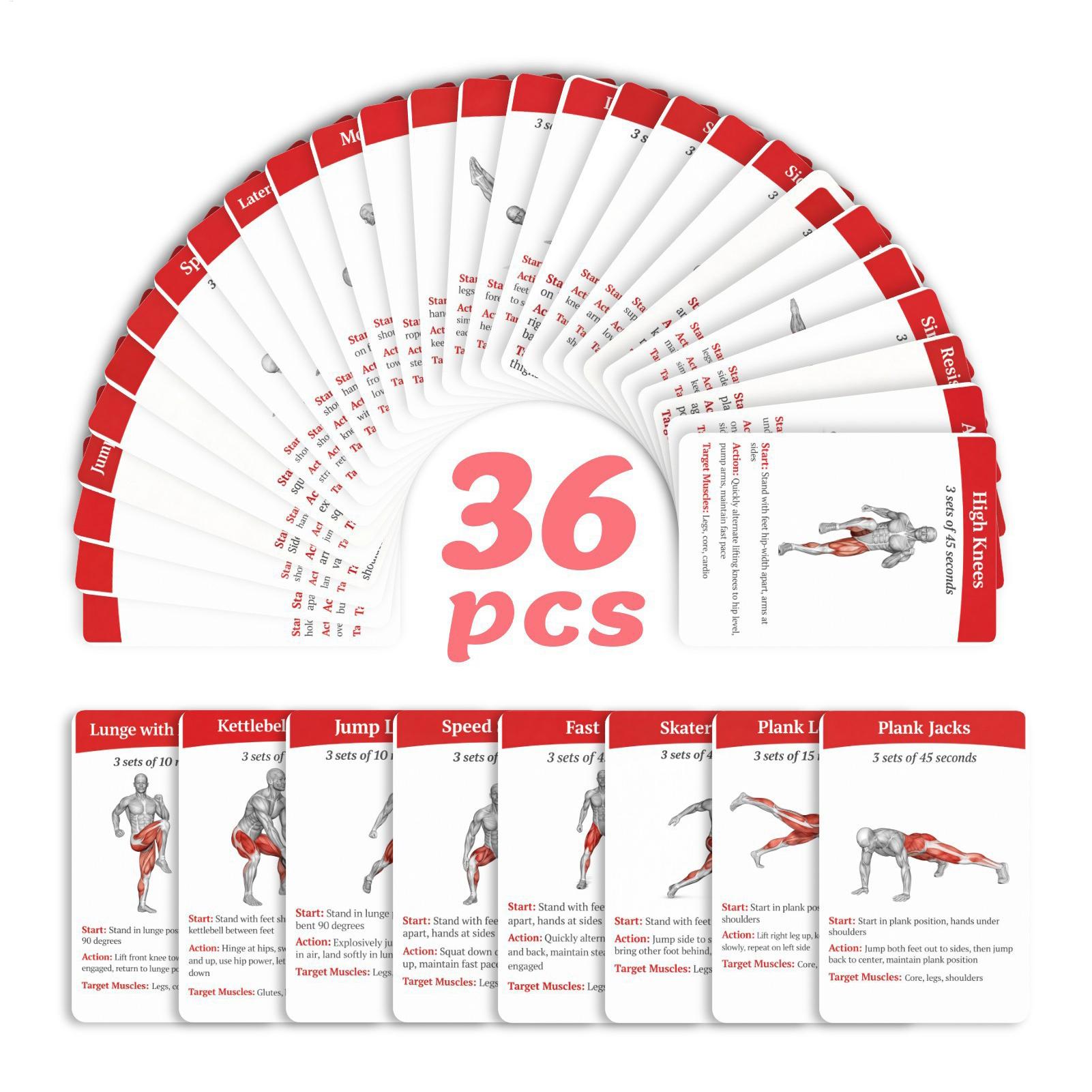 Set di Carte per Esercizi, 36  - Home Gym Kit recensione e prezzo