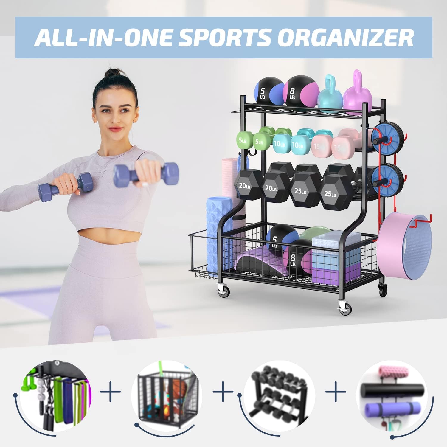 Porta manubri per palestra dom - Home Gym Dumbbells recensione e prezzo